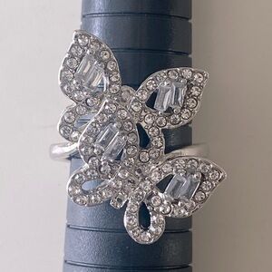 Butterfly Rhinestone Ring